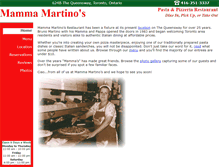 Tablet Screenshot of mammamartinos.ca